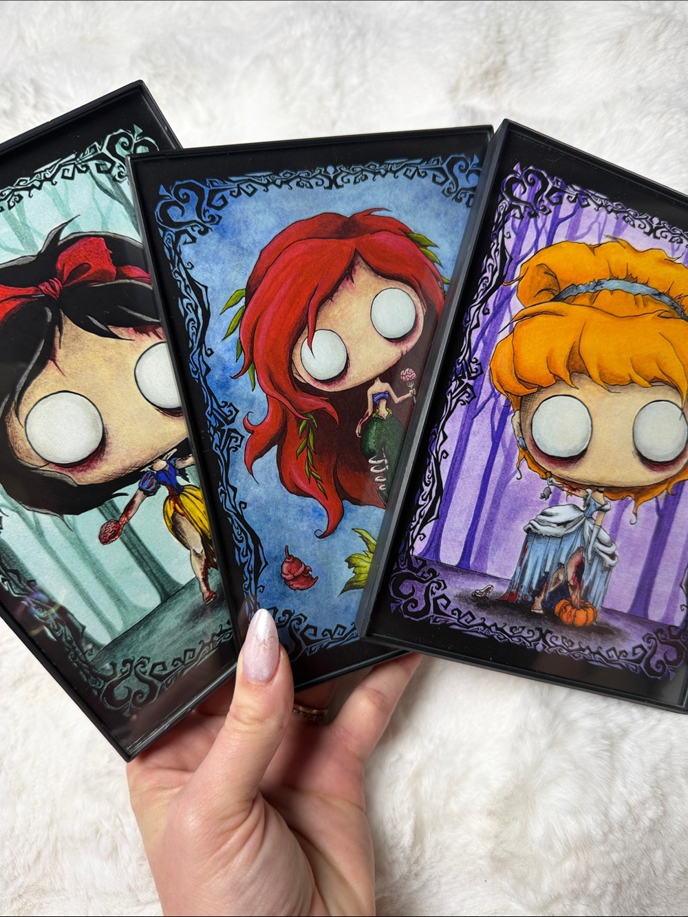 Cute Pop Art Fairy Tale Character Prints - Set of 3